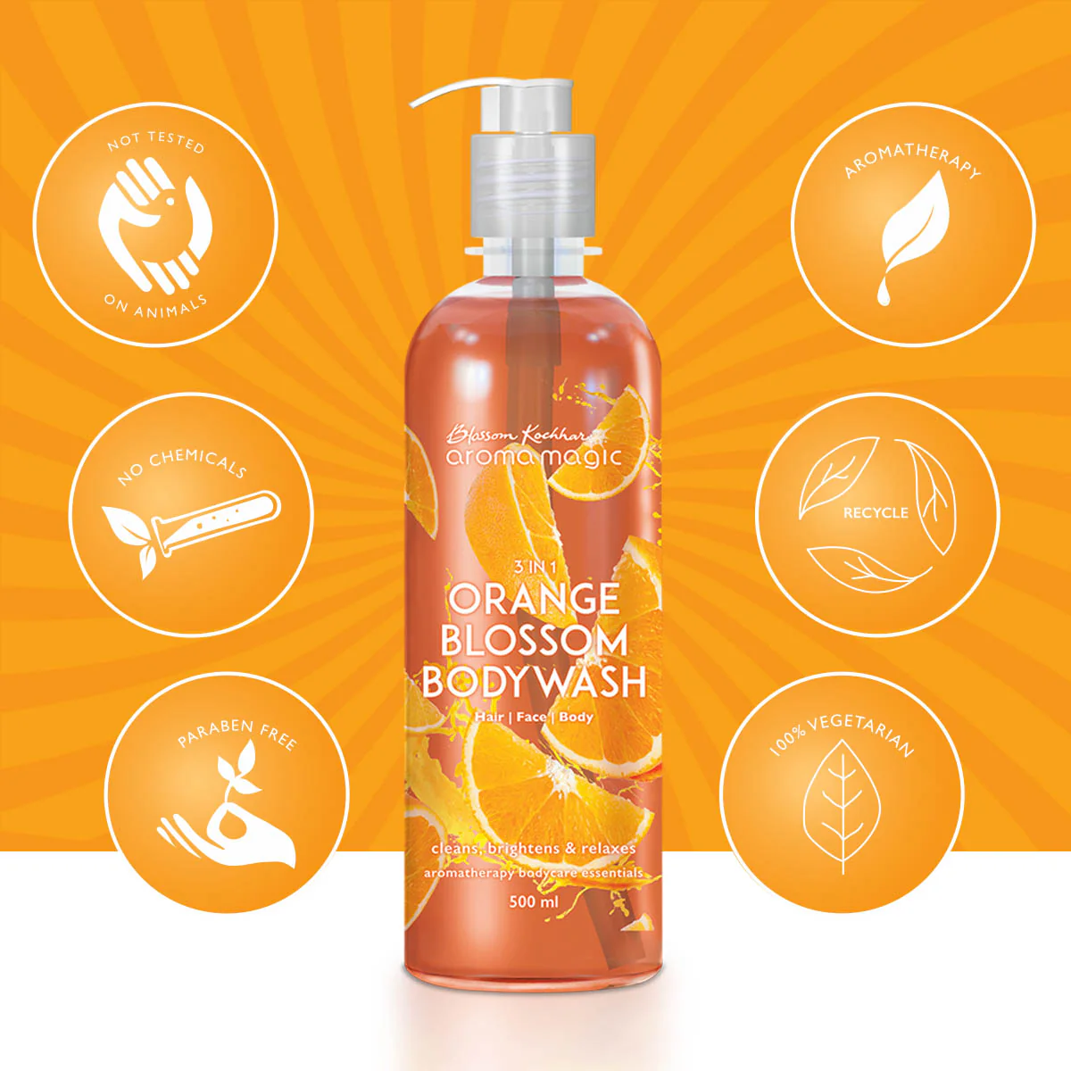3 in 1 Orange Blossom Body Wash - Image 6