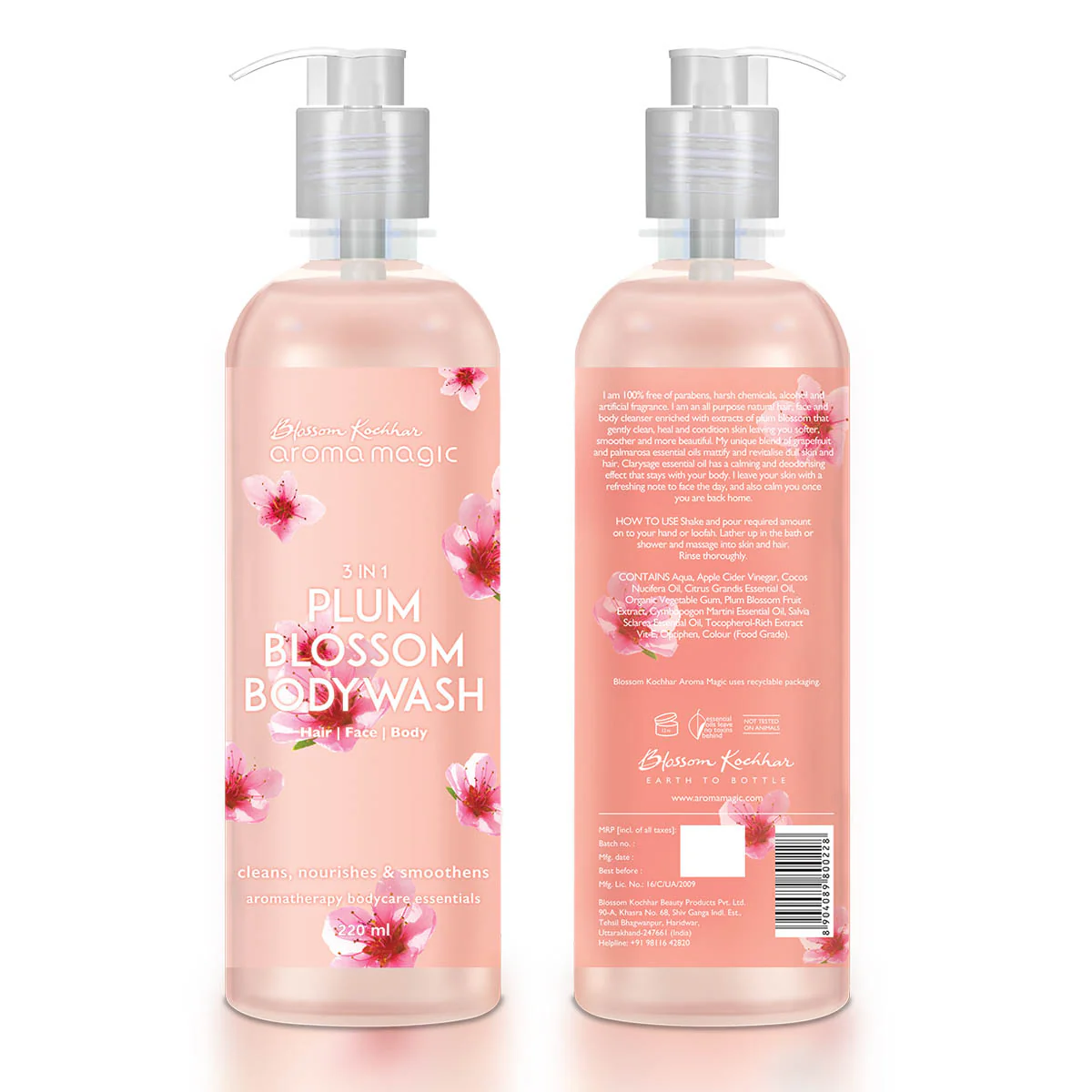3 in 1 Plum Blossom Body Wash For Skin, Hair, and Body - Image 6