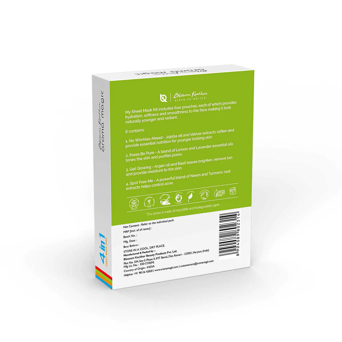4 in 1 Sheet Mask (20 GM) - Image 2