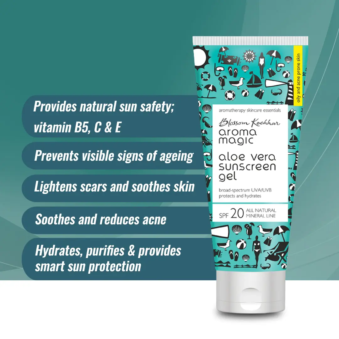 Aloe Vera Sunscreen Gel For Oily and Acne Prone Skin with SPF 20 - Image 3
