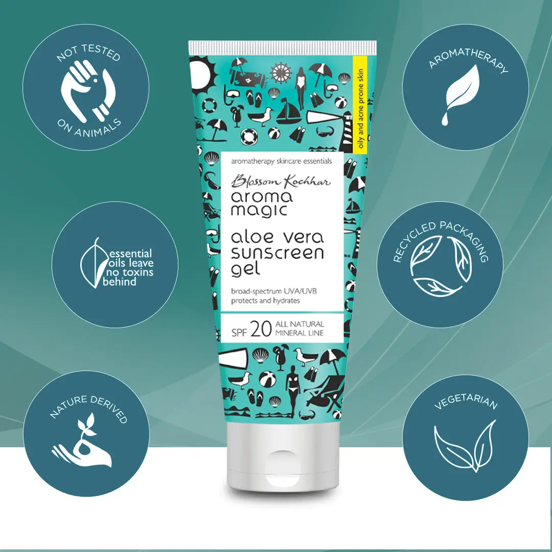 Aloe Vera Sunscreen Gel For Oily and Acne Prone Skin with SPF 20 - Image 4
