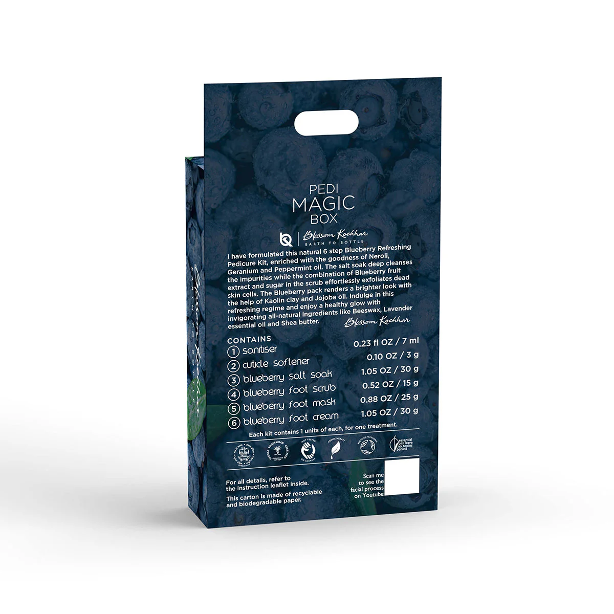 Blueberry Manicure and Pedicure Kit - Smooth, Soft & Nourish Skin - Image 5
