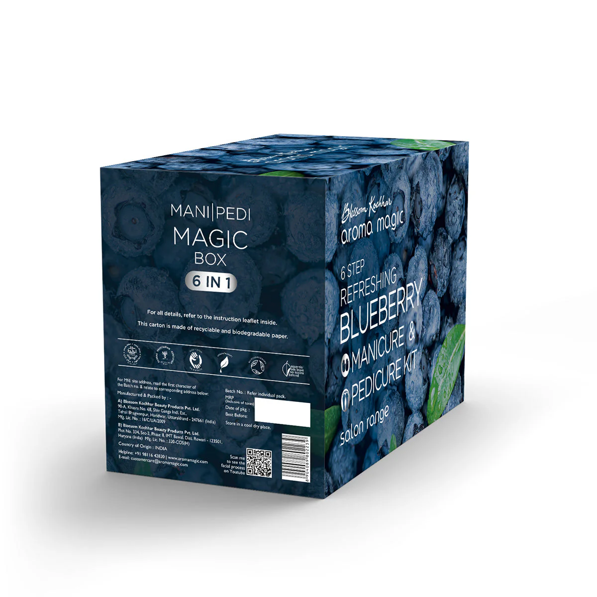 Blueberry Manicure and Pedicure Kit - Smooth, Soft & Nourish Skin - Image 7
