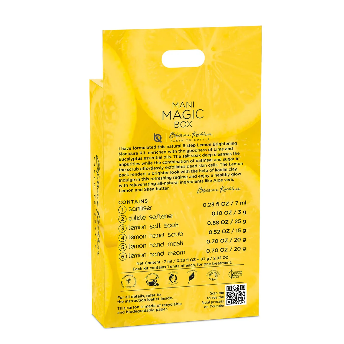 Brightening Lemon Manicure & Pedicure Kit - Single Use - Image 3