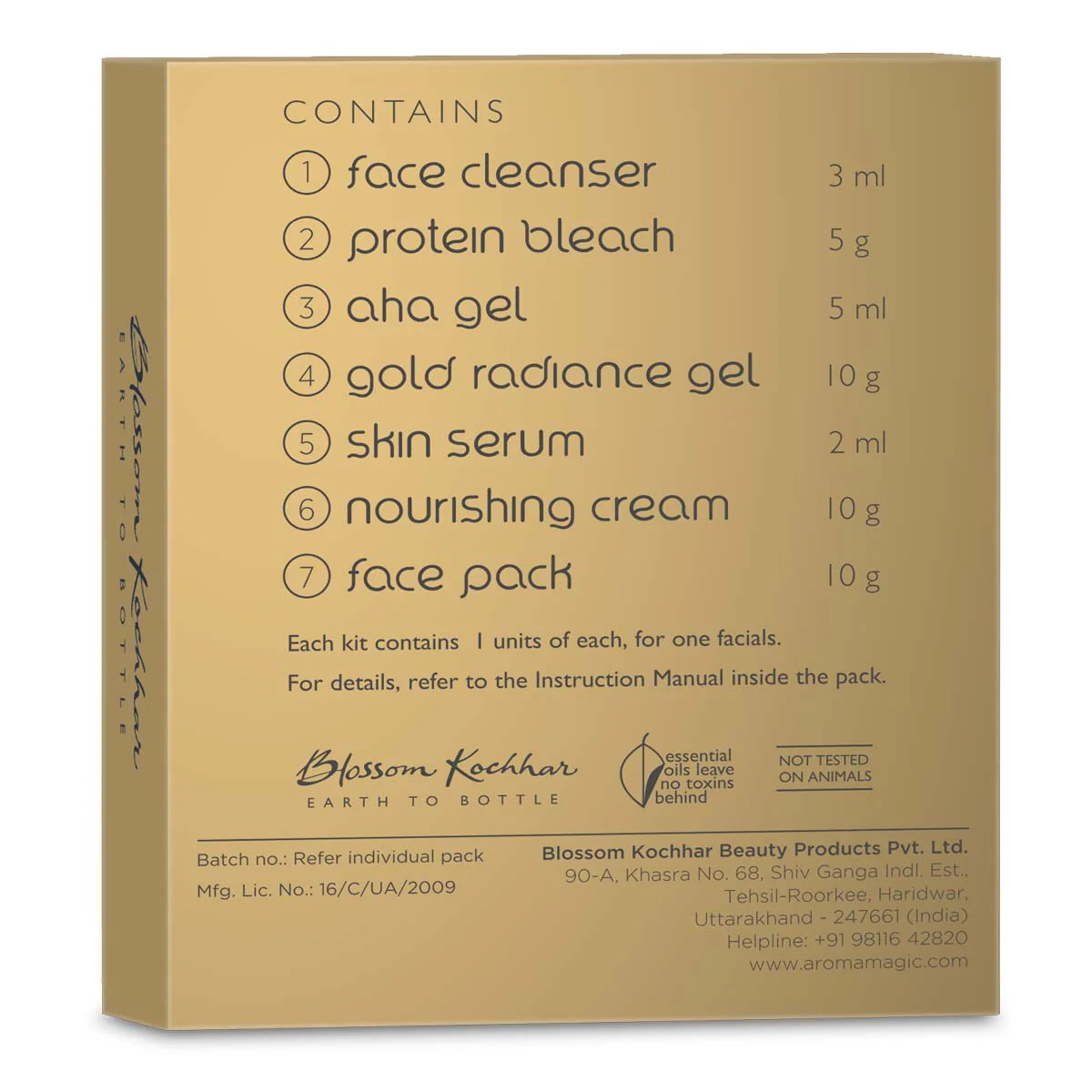 Gold Facial Kit - Single Use - Image 4