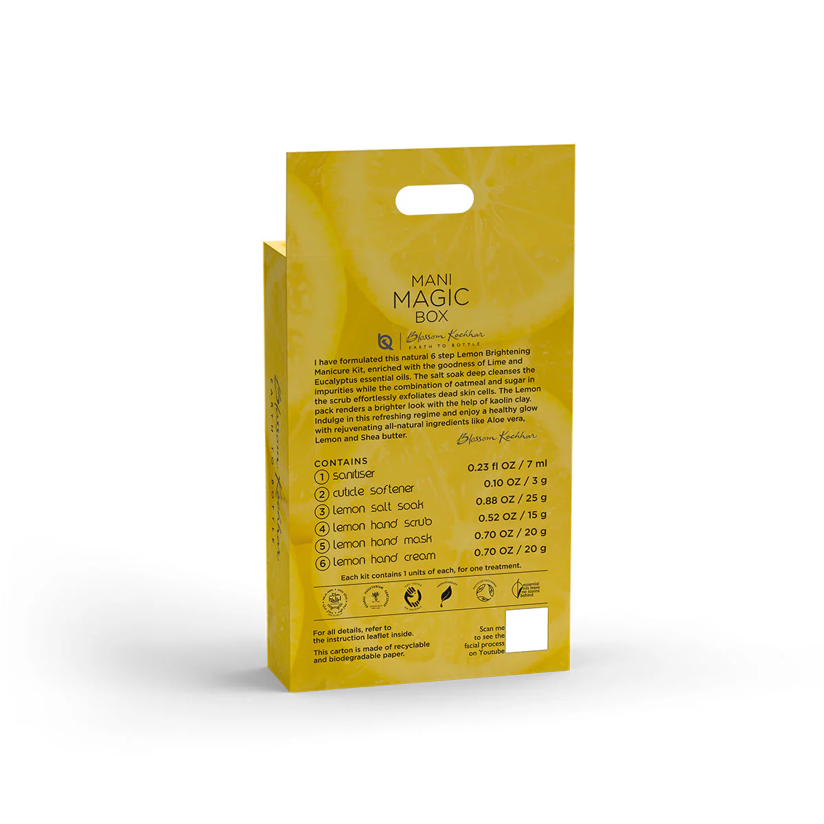 Lemon Brightening Pedicure and Manicure Kit For Radiant Skin - Image 5