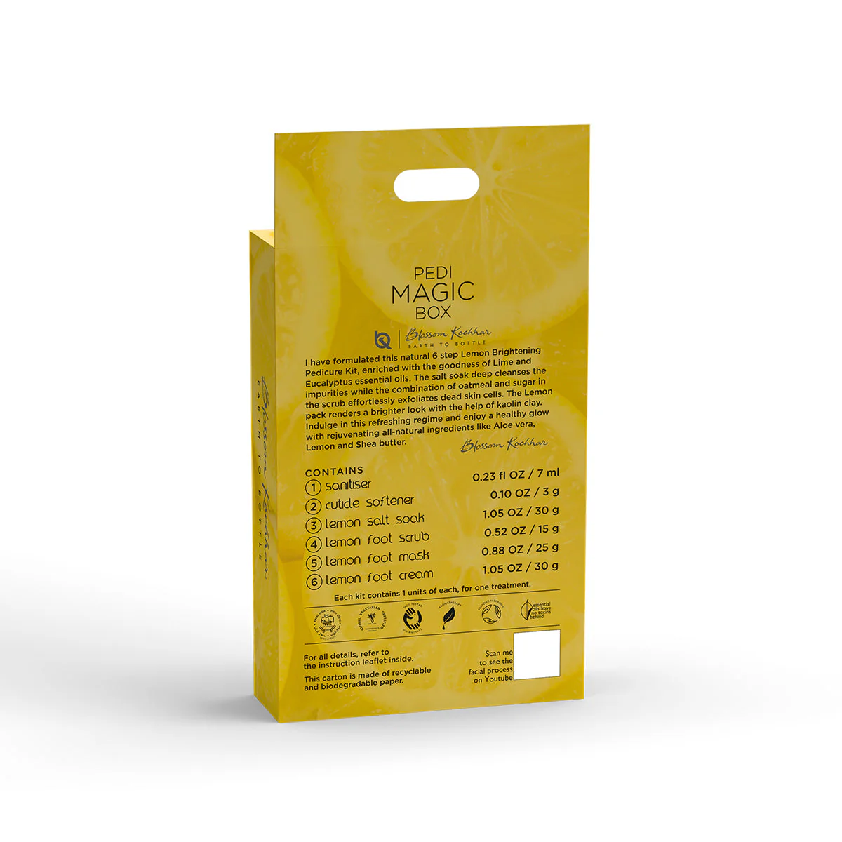 Lemon Brightening Pedicure and Manicure Kit For Radiant Skin - Image 7