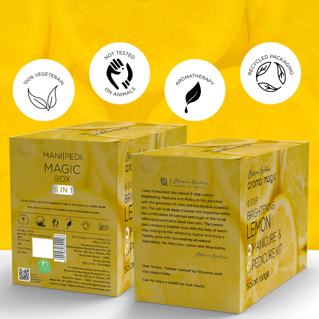 Lemon Brightening Pedicure and Manicure Kit For Radiant Skin - Image 9