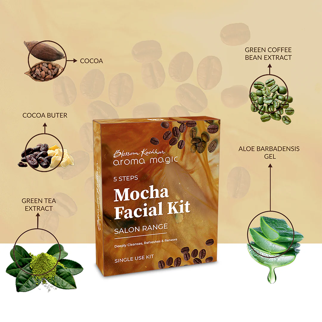 Mocha Skin Rejuvenation Facial Kit For Dull & Dry Skin - Image 3