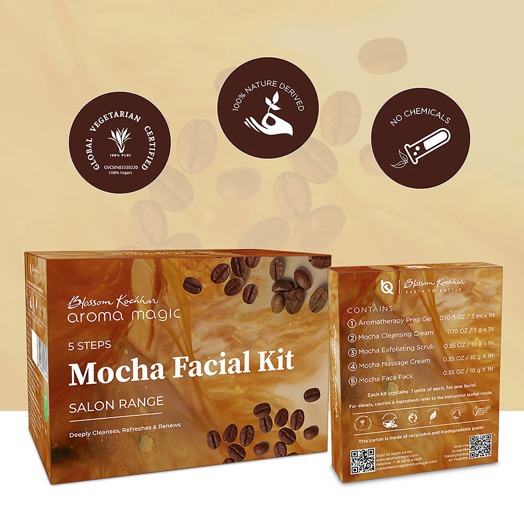 Mocha Skin Rejuvenation Facial Kit For Dull & Dry Skin - Image 4