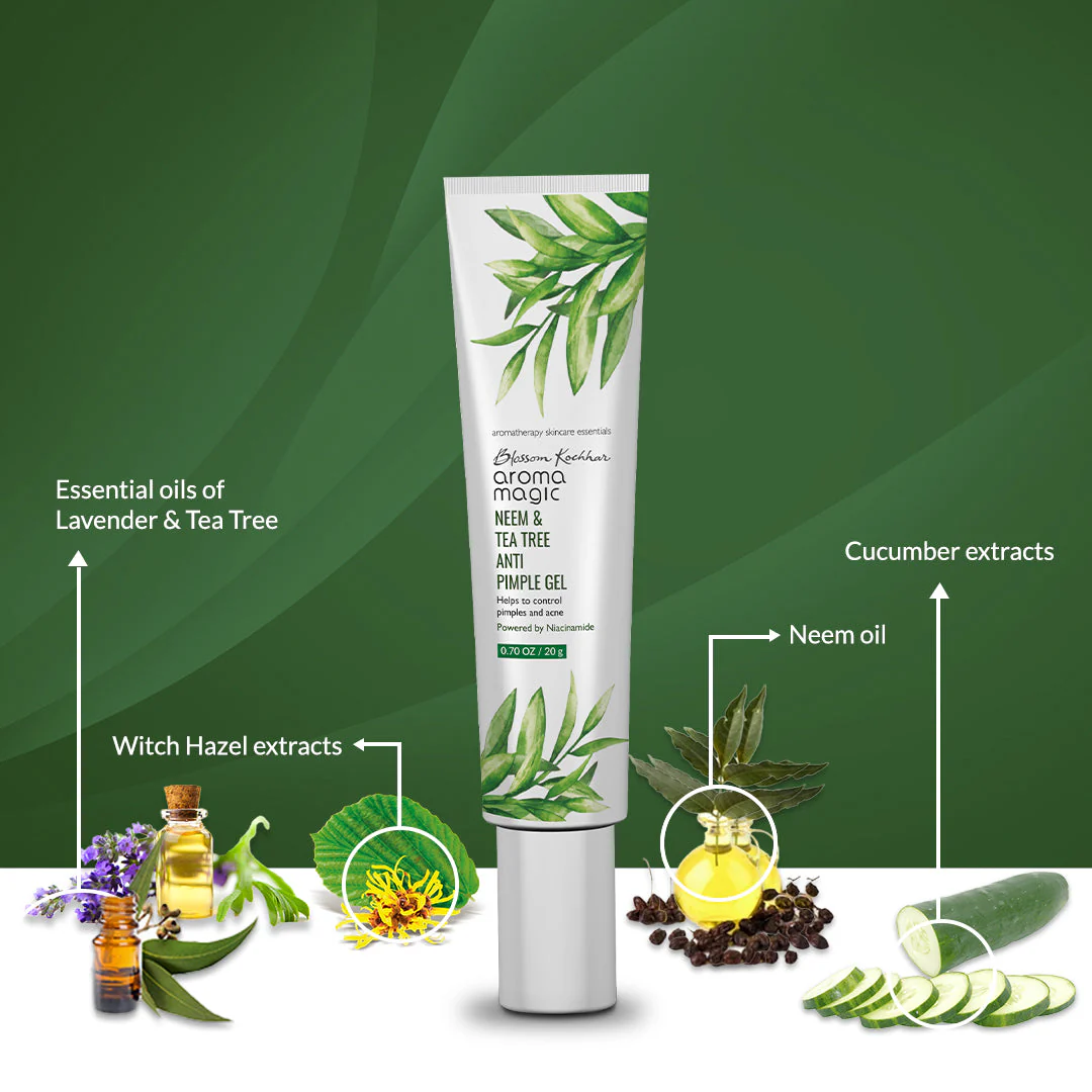 Neem & Tea Tree Anti Pimple Gel - Niacinamide - Image 3