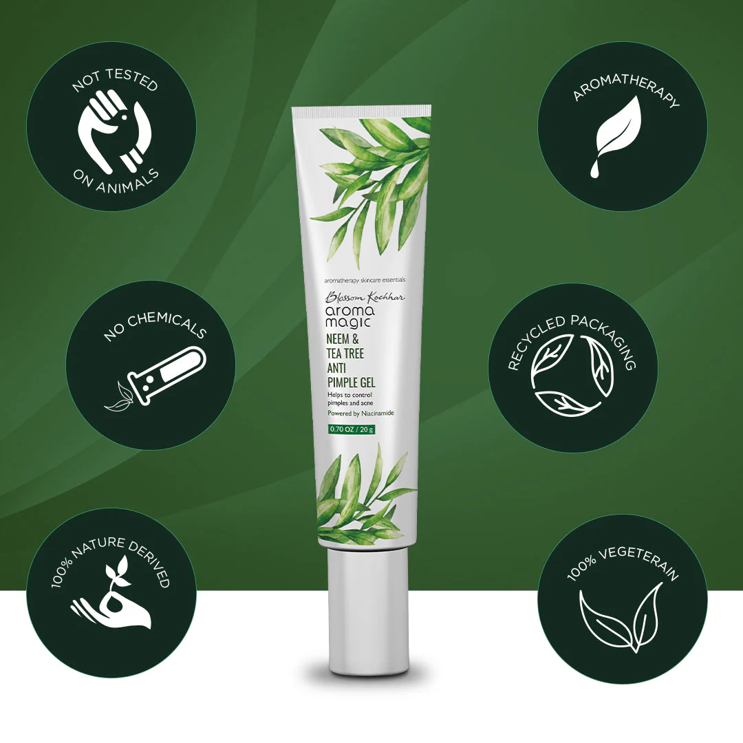 Neem & Tea Tree Anti Pimple Gel - Niacinamide - Image 4