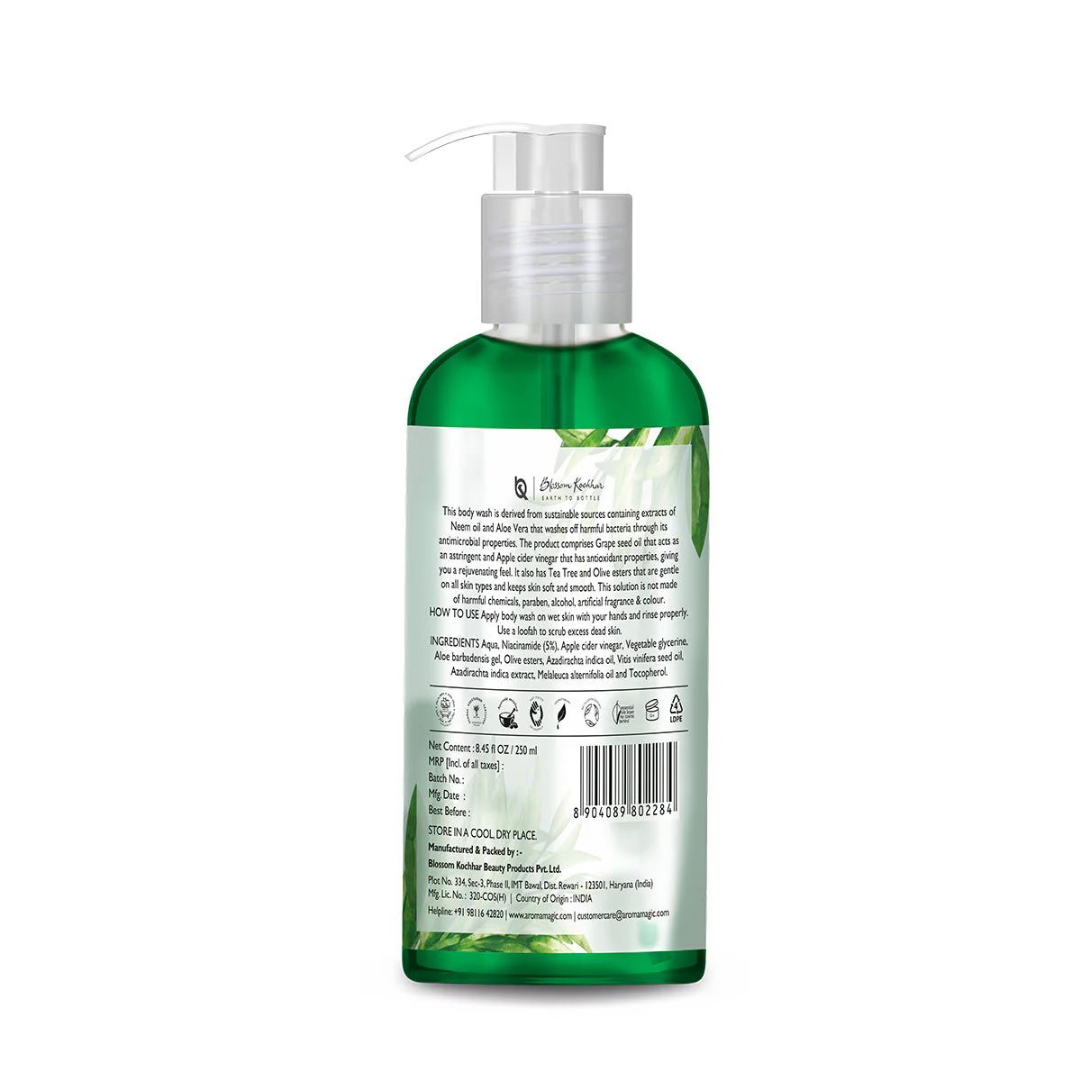 Neem & Tea Tree Body Wash Powered by Niacinamide - Image 4