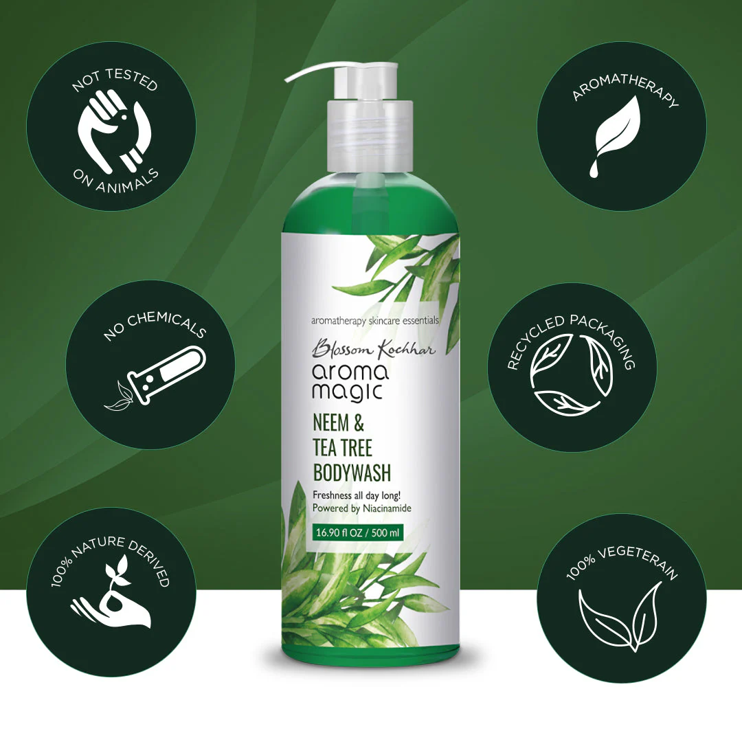 Neem & Tea Tree Body Wash Powered by Niacinamide - Image 6