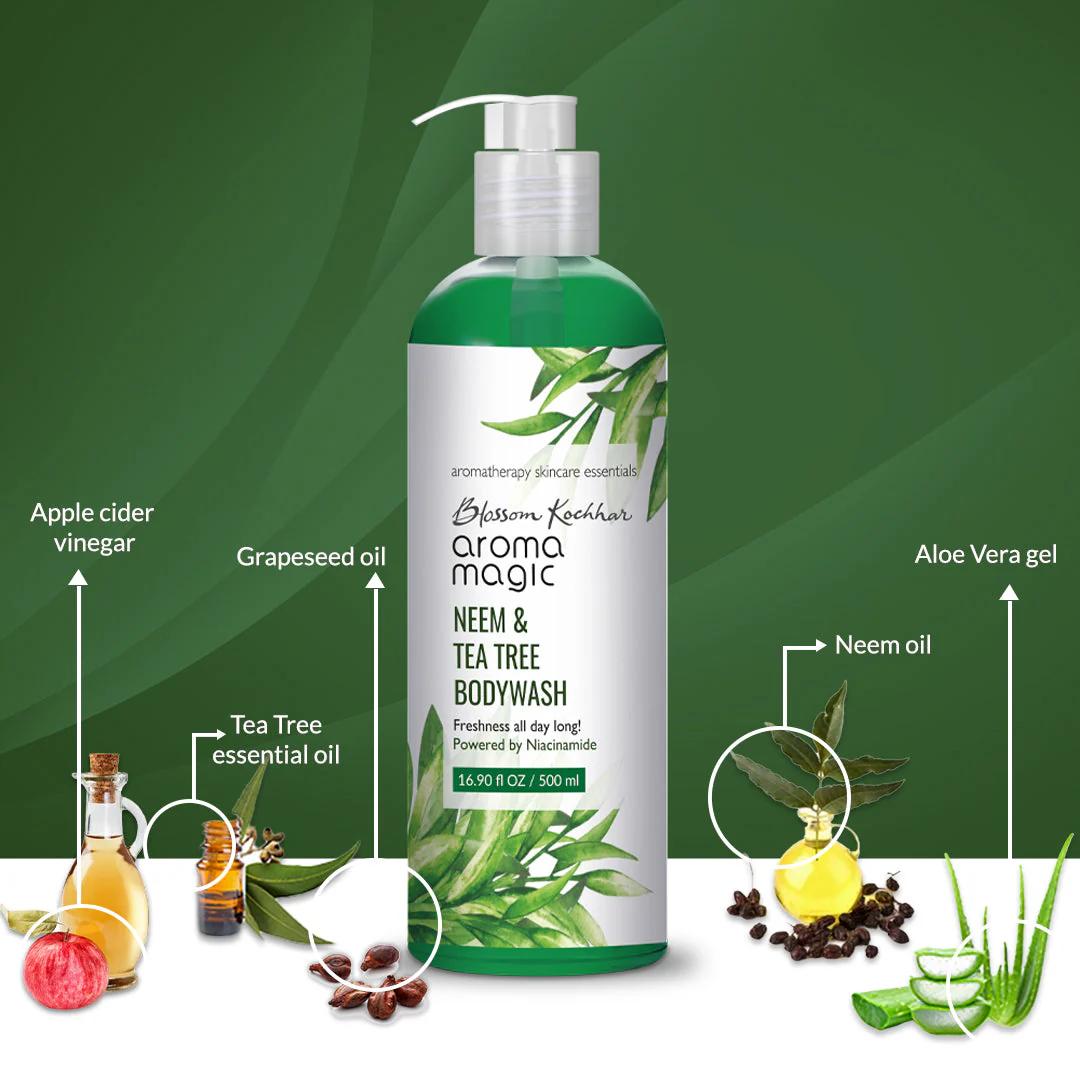 Neem & Tea Tree Body Wash Powered by Niacinamide - Image 8
