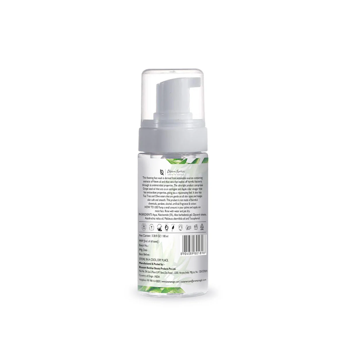 Neem & Tea Tree Foaming Face Wash - Niacinamide - Image 3