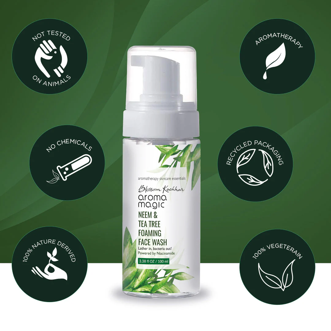 Neem & Tea Tree Foaming Face Wash - Niacinamide - Image 5