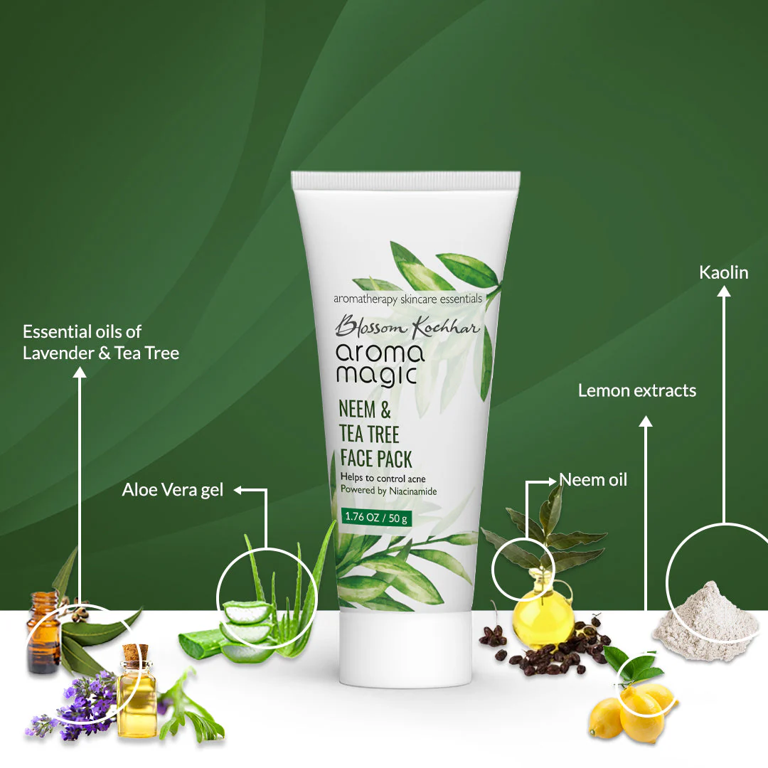 Neem & Tea Tree Face Pack - Niacinamide - Image 4