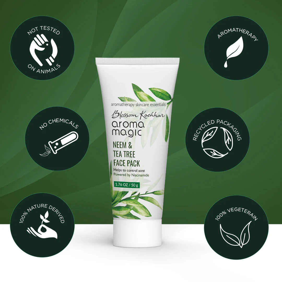 Neem & Tea Tree Face Pack - Niacinamide - Image 7