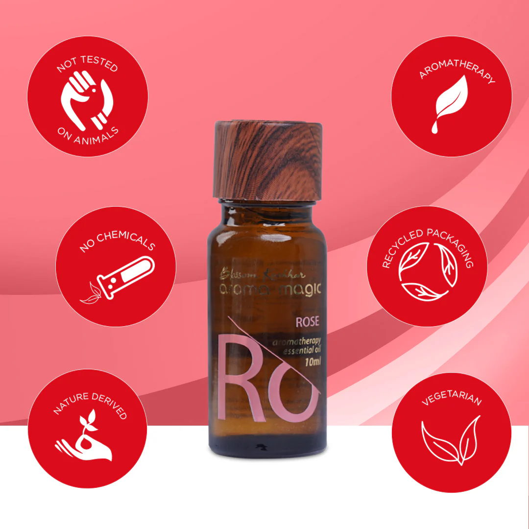Rose Essential Oil For Skin Toning, Stress & Muscle Relief - Image 6