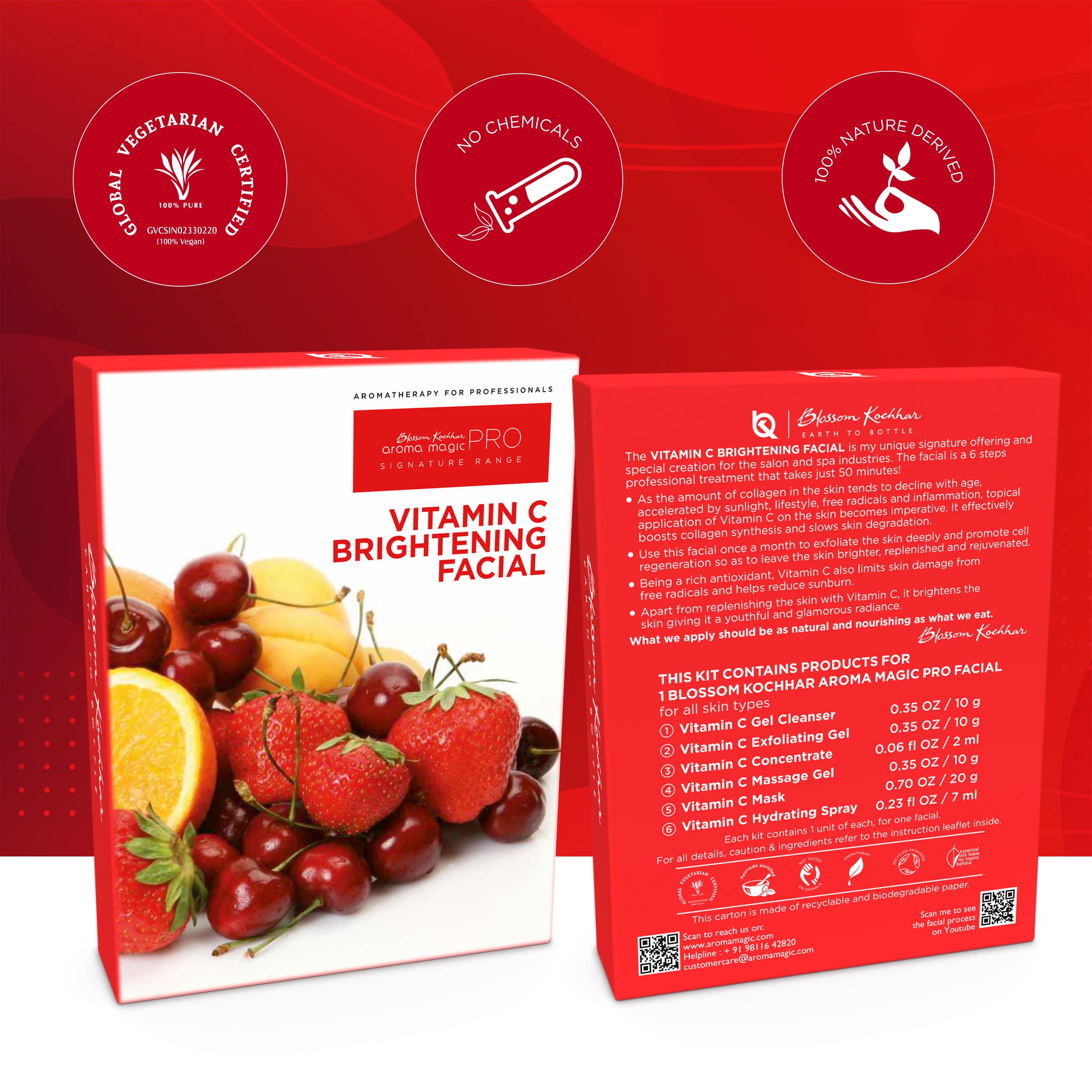 Vitamin C Skin Brightening Facial Kit For All Skin Types - Image 6