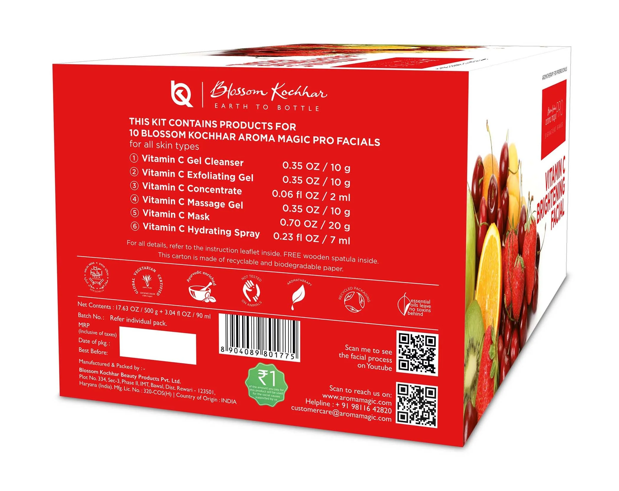 Vitamin C Skin Brightening Facial Kit For All Skin Types - Image 9