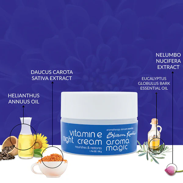 Vitamin E Nourishing Night Cream Replenishes & Repair Skin - Image 3